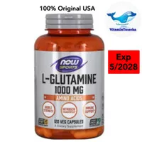 Now Foods L-Glutamine 500 mg / 1000 mg Amino Acid 120 /240 Veg Caps