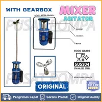 Agitator Mixer Kimia SS304 1.1kw 1.5hp 2900RPM 3 Phase 2 Pole Direct