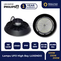 Lampu High Bay LUXENDO 100W 150W 200W LXHB09 HighBay UFO LED Pabrik