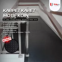 Karpet Karet Motif Koin meteran Dan Roll