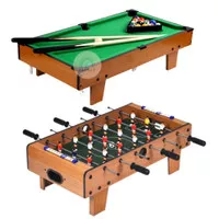 Mainan Meja Billiard Soccer Mini Pool Table Foosball Board Game Ball