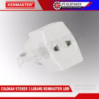 KENMASTER Colokan Adaptor Over Steker Stop Kontak 3 Lubang KM-L009