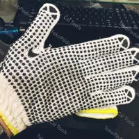 Sarung Tangan Safety Bintik ARWANA /Sarung Tangan Bintik Dotting Karet