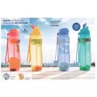 Botol minum 750ml Tupperware eco bottle straw 1pcs