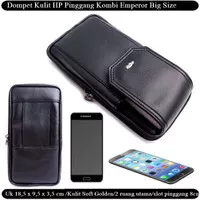 Dompet 2 Ruang Kulit Emperor HP Pinggang Kombinasi