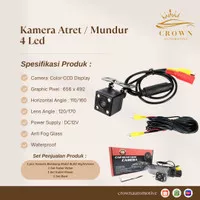 Kamera Mundur 4 LED HD / Kamera Atret 4 LED / Kamera Belakang Mobil HD