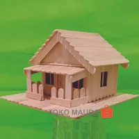 Miniatur Rumah Adat Betawi Dari Stik Es Krim