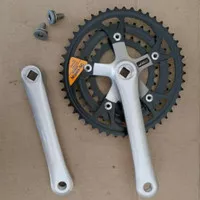 Crank Crankset Shimano oval Exage japan Balap touring MTB Federal