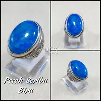 CINCIN BATU AKIK BIRU PECAH SERIBU PALING MURAH