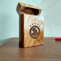 kotak/wadah/penyimpanan, box rokok, kayu jati custom