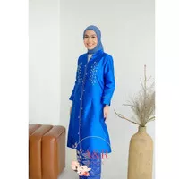 ATASAN KEBAYA KURUNG TAFFETA MOTIF TERATAI//KEBAYA MALAYSIA TERBARU