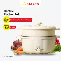 Starco Panci Listrik Serbaguna Multifungsi 2L Fry Pan Electric Pan