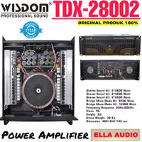 Power Amplifier Wisdom TDX 28002 Power Wisdom Tdx28002