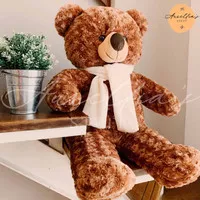 Boneka Teddy Bear (Beruang) Jumbo 100 CM Brown Termurah