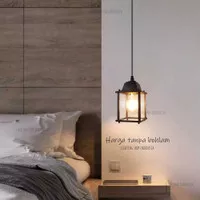 Lampu gantung hias retro minimalis outdoor teras bed side