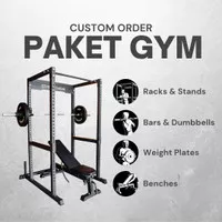 Alat Fitness Home Gym STRENGTHBAE Bench Press 1 2 3 Sisi Power Rack