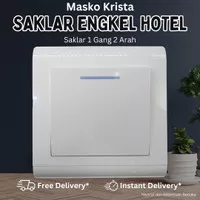 MASKO IB SAKLAR ENGKEL HOTEL PUTIH K - 221 KRISTA TUNGGAL SINGLE SNI