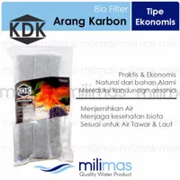 arang karbon carbon aktif filter aquarium ikan air tawar laut