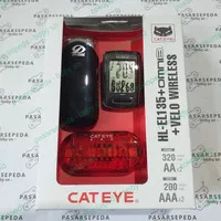 Cat Eye Speedometer Cateye Velo wireless VT230W lampu HL-EL135 Omni 3