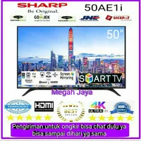 LED TV SHARP 50 inch 2T-C50AE1i Digital Smart Tv Garansi Resmi