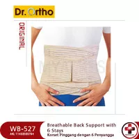 Korset Pinggang / Lumbar Support with 6 Stays Dr. Ortho WB-527
