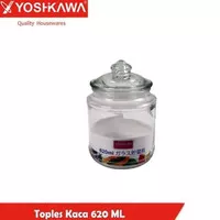 Toples Kaca Kue Lebaran Karet Kedap Permen Biskuit Makanan Asinan Jar