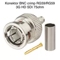 Konektor BNC crimp RG58 / RG59 75ohm high quality HD SDI RG 58 connect