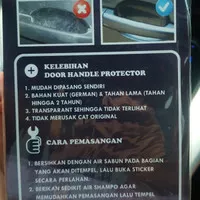 door handle protector / stiker door handle Bahan ORAGUARD Premium