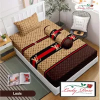 Sprei Lady Rose 90/100/120/160/180/200 tinggi 20 Tinggi 30 LV Louis