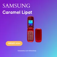 [ORIGINAL] HANDPHONE SAMSUNG CARAMEL DUAL SIM SAMSUNG LIPAT 1 TAHUN