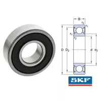 DEEP GROOVE BALL BEARING SKF 6201-2RSH/C3 Bearing SKF 6201 12 x 32mm