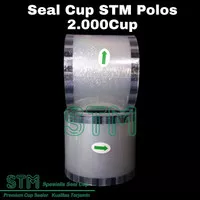 Plastik Lid Seal Cup Sealer Polos/Seal Pop Es Polos +/- 3000cup