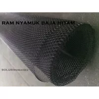 1 ROLL RAM NYAMUK BAJA HITAM KAKU / KAWAT KASA PINTU JENDELA TIKUS