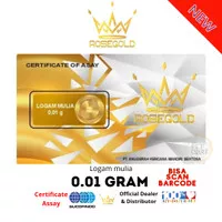 ROSE GOLD LOGAM MULIA EMAS MINI 0.01 GRAM