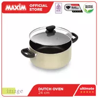 Maxim Image Panci Teflon Anti Lengket 24cm Dutch Oven + Tutup