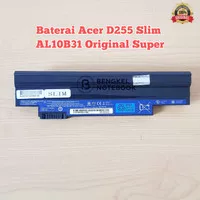 Baterai Acer Happy Black Slim AL10A31 AL10B31 AL10G31 AO522 AO722 D257 D270 D260 D255 522 722 N57 Original Super