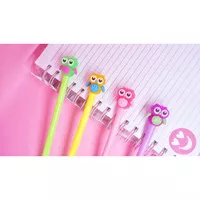 Pena Owl Burung Hantu Bolpen Pen Pulpen Gelpen Karakter Murah Lucu