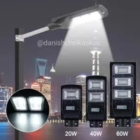 PJU LED SOLAR CELL STREET LIGHT LAMPU JALAN TENAGA SURYA 60 WATT 60W