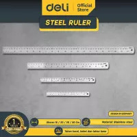 Deli penggaris besi 50cm streel ruler/Deli streel ruler