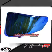 Visor Iridium KYT NFR . NX Race - Iridium Blue - Tear Off Post