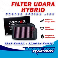 BEAT KARBU filter udara proper racing line Beat Karbu - Scoopy Karbu