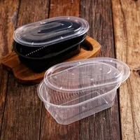 Thinwall oval 750ml |Tinwal oval 750ml|Mangkok plastik microwave 750ml