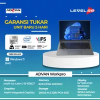 Laptop ADVAN Notebook Laptop Workpro Intel I5 14'' FHD IPS 8GB 256GB