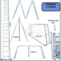 Tangga lipat 6 meter 6.8 meter merak denko