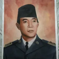 Lukisan Canvas / Kanvas Soekarno / Sukarno Muda / Bung Karno 60x75cm