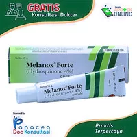MELANOX FORTE 4% CREAM 15GR hydroquinone flex hitam bekas jerawat