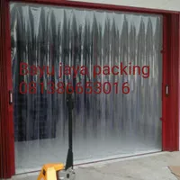 gorden PVC curtain clear L1,2 mtr x T 2,2 mtr ( PVC curtain custom)