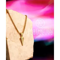 Kalung Eartmotion Norway Silver / Black / Gold x Tnt Necklace