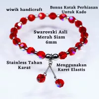 Gelang kristal swarovski stainless