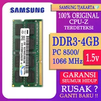 RAM LAPTOP SAMSUNG DDR3 4GB 8500 / 1066 MHz ORI RAM SODIMM 1.5v 4GB